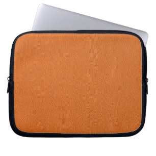 Orange lederner Blick Laptopschutzhülle