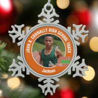 Orange Leichtathletik-Foto-Hochschulsportler
