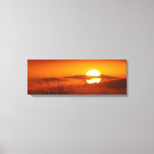 Orange Leinwanddruck (Vorderseite)