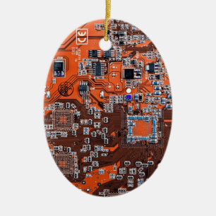Orange Leiterplatten-Schaltungsdesign für IT-Exper Keramik Ornament