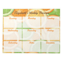 Orange Lemon Limon Weekly Planner