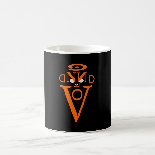 Orange Letter Face Tasse (Mittel)