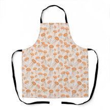 Orange leuchtendes Quallenmuster