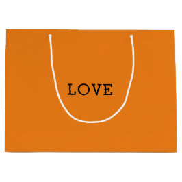 Orange Liebe Designer Inspiriert Große Geschenktüte