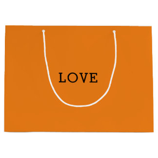 Orange Liebe Designer Inspiriert Große Geschenktüte