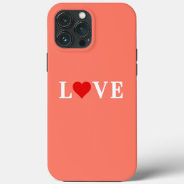 Orange LIEBE Heart Case-Mate iPhone Hülle