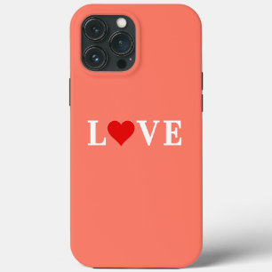 Orange LIEBE Heart Case-Mate iPhone Hülle