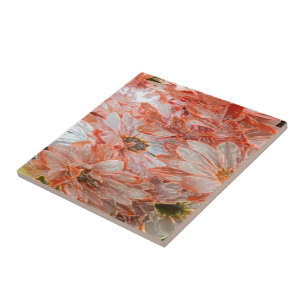 Orange Liebe - Keramik Tile Fliese