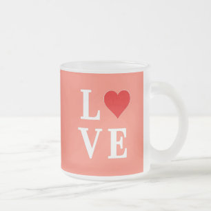 Orange LIEBE Modernes Design Mattglastasse