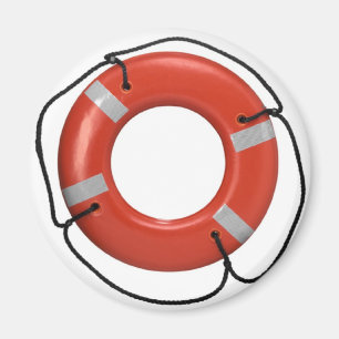 ORANGE LIFE RING MAGNET