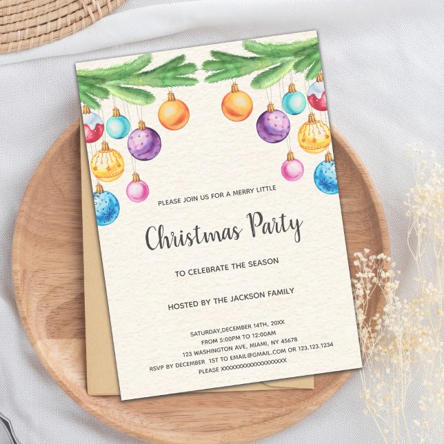 Orange Light Christmas Einladungen (Orange Light Christmas Invitations)