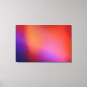 Orange Lila Blau Violett und Rot abstraktes Leucht Leinwanddruck