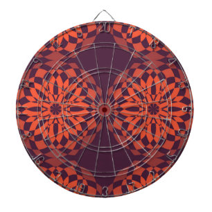 Orange lila coole, einzigartige, trendige Blume ab Dartscheibe