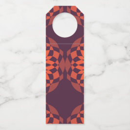 Orange lila coole, einzigartige, trendige Blume ab Flaschenanhänger