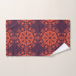 Orange lila coole, einzigartige, trendige Blume ab Handtuch