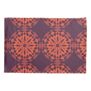 Orange lila coole, einzigartige, trendige Blume ab Kissenbezug
