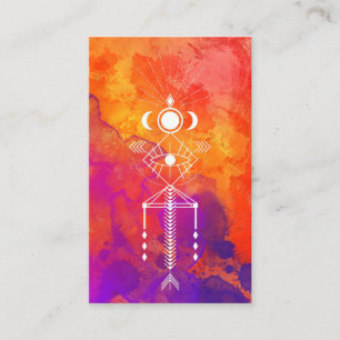 *~* orange lila Reiki Stammes- ursprünglicher Visitenkarte