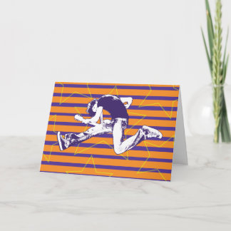 Orange Lila Superstar Card Karte