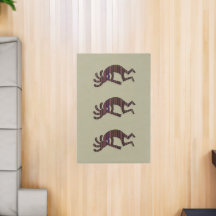Orange Lila Tan Black Southwest Kokopelli