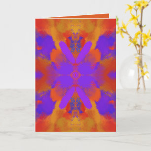 Orange Lila Und Rotes Abstraktes Grafikdesign Karte