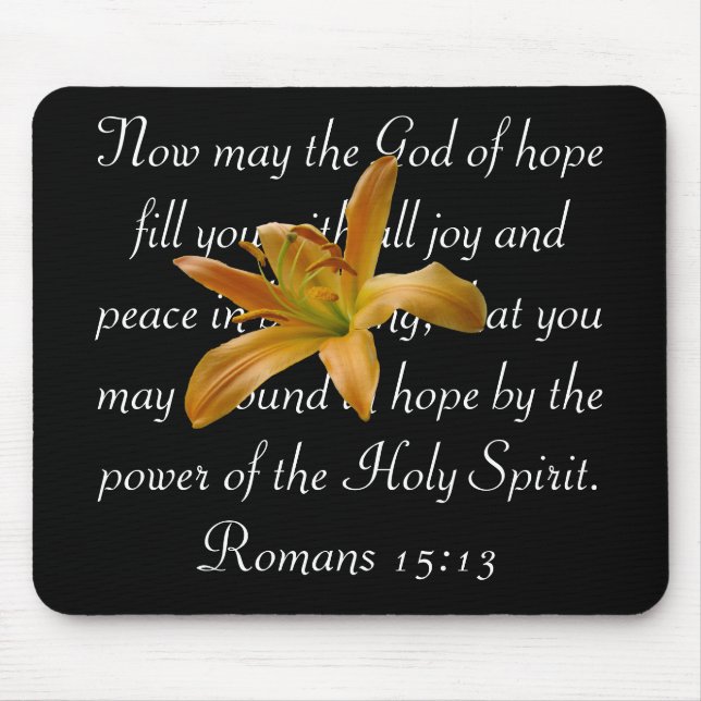 Orange Lilie Mousepad (Vorne)