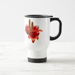 Orange Lily Blossoms Reisebecher