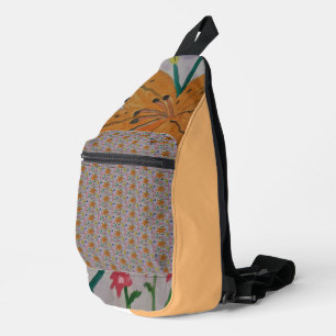 Orange Lily Crossbody Bag