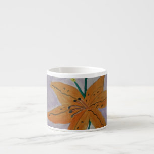 Orange Lily Espresso Cup Espressotasse