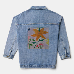 Orange Lily Jeansjacke