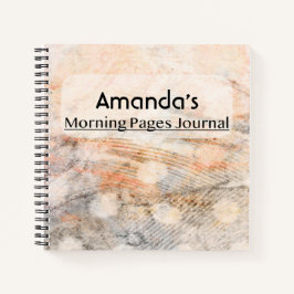 Orange Lined Morning Pages Journal Notizbuch