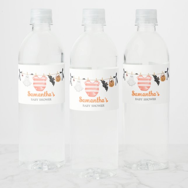 Orange Little Boo Baby Dusche (Flaschen)
