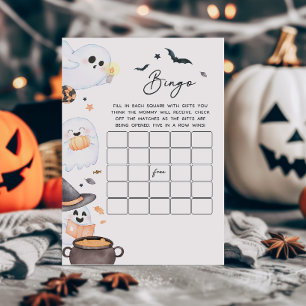 Orange Little Boo Halloween Baby Show Bingo Spiel