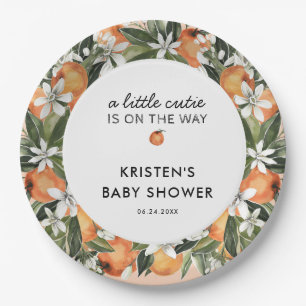 Orange Little Süsse Baby Duschpapier Teller