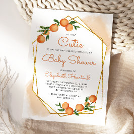 Orange Little Süsse Citrus Baby Dusche Einladung
