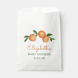 Orange Little Süsse Citrus Baby Dusche Geschenktütchen