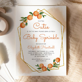 Orange Little Süsse Citrus Baby Sprinkle Einladung