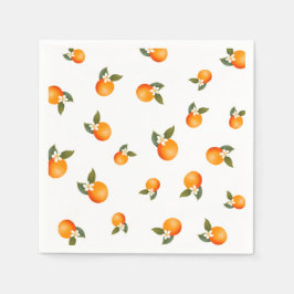 Orange Little Süsse Citrus Minimalistisch Baby Dus Serviette