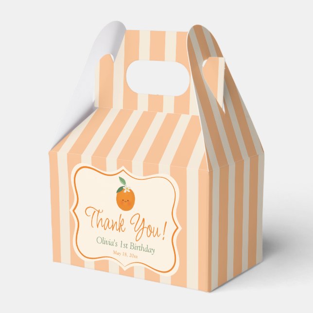 Orange Little Süsse Geburtstag Geschenkschachtel (Vorderseite)