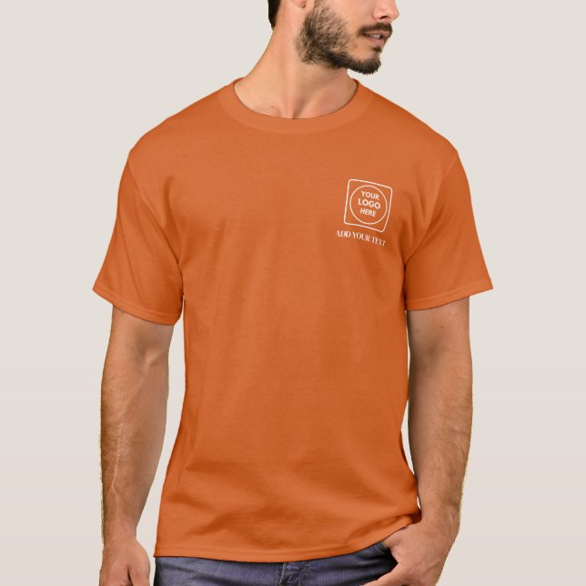 Orange Logo Front Back Pro Staff T-Shirt (Vorderseite)