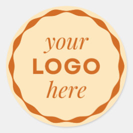 Orange Logo-Scallop Circle Sticker