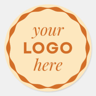 Orange Logo-Scallop Circle Sticker