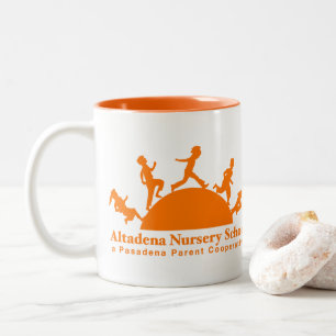 Orange Logo-Tasse amerikanischen Nationalstandards Zweifarbige Tasse