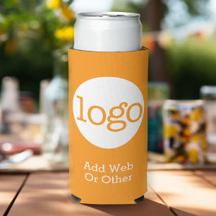 Orange-Logo-Werbung für Unternehmen oder Büros Selters Dosenkühler