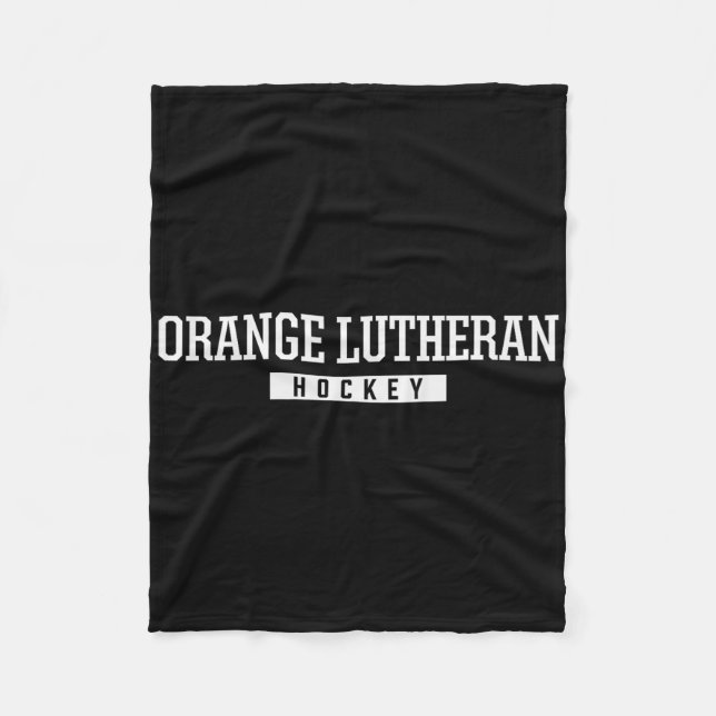 Orange Lutheran High School Eishockey Fleecedecke (Vorderseite)