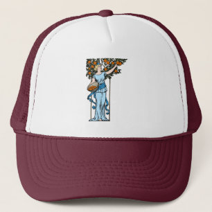 Orange Maiden Trucker Hat Truckerkappe