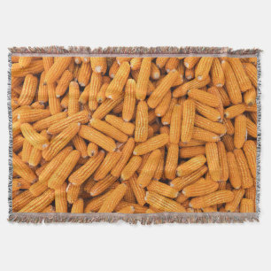 Orange Mais Cob: Ernte Landwirtschaft Hintergrund Decke