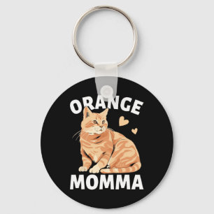 Orange Mamma Cat Niedlich Cat Lovers Schlüsselanhänger