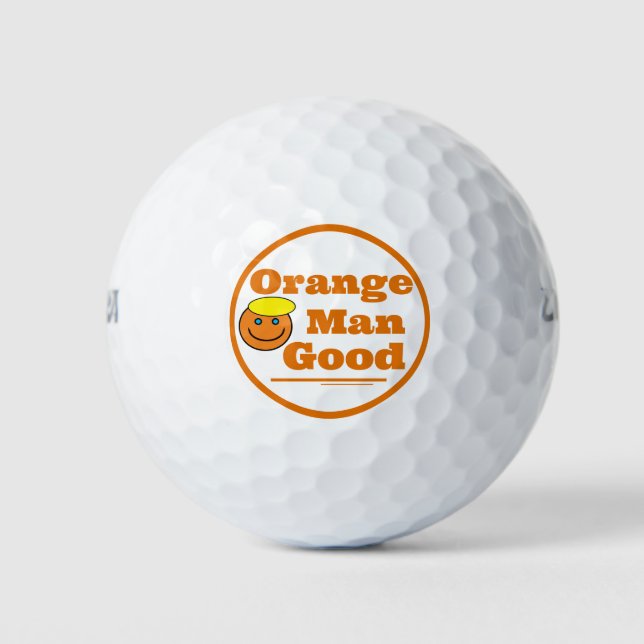 Orange Man GOOD Golfball (Vorderseite)