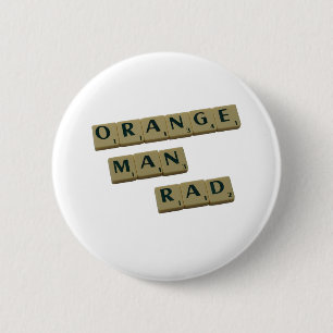 Orange Man Krass Button