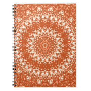 Orange Mandala. Notizblock